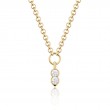 Phillips House One Of One 18K Yellow Gold Round Cuddle Double Tip Necklace