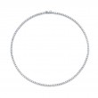 Norman Silverman 18K White Gold Straight Line Necklace