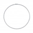 Norman Silverman 18K White Gold Straight Line Necklace