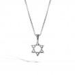 Carved Chain Star Of David Pendant Necklace