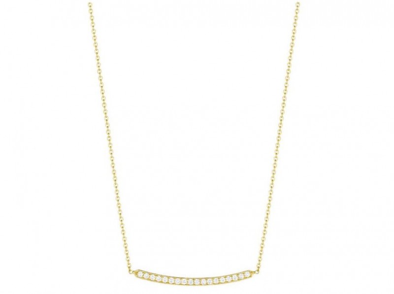 Penny Preville 18K Gold 5 Ring Charm Necklace