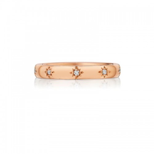 Penny Preville 18K Rose Gold Stardust Eternity Stacking Band