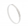 Marco Bicego 18K White Gold Masai Coil And Diamond Pavé Bangle Bracelet