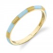 Sloane Street 18K Yellow Gold Light Blue Enamel Eternity Band