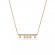 Barre Floating Diamond Bar Pendant