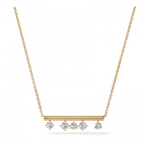 Barre Floating Diamond Bar Pendant