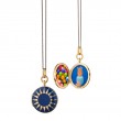 Monica Rich Kosann Sterling Silver Round Enamel Locket