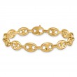 14K Yellow Gold Anchor Link Bracelet