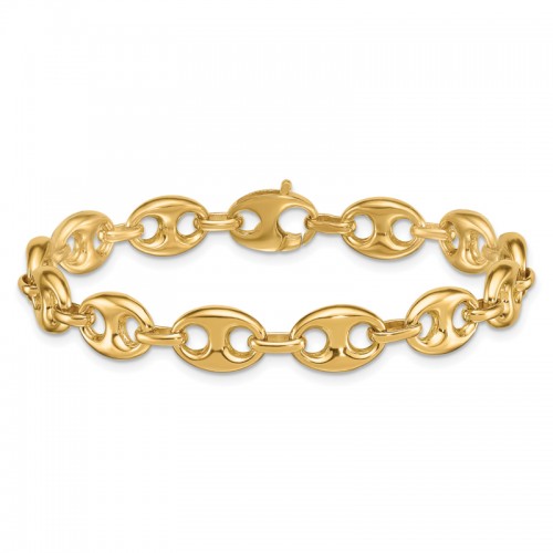 14K Yellow Gold Anchor Link Bracelet