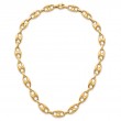 14K Yellow Gold Anchor Link Necklace