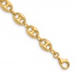 14K Yellow Gold Anchor Link Necklace