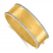 Bachendorf's 18K Yellow Gold Hammered Diamond Bangle