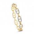 Bachendorf's 18K Yellow Gold & Diamond Anchor Link Diamond Bangle