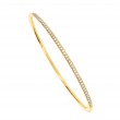 Bachendorf's 18K Yellow Gold Half Way Diamond Bangle