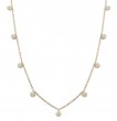 Bachendorf's 18K Yellow Gold Diamond Drop Station Necklace