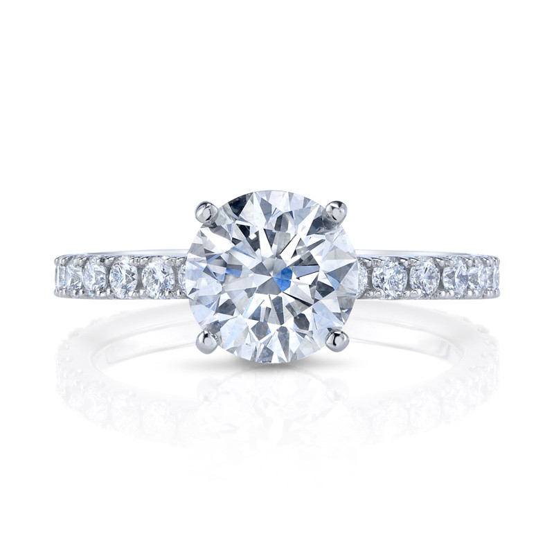 Bachendorf's Platinum Diamond Solitaire Ring - HB-00737