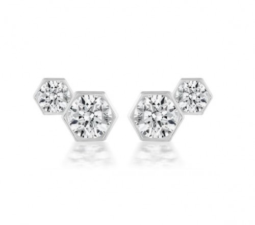 Bachendof's HEX Diamond Earrings