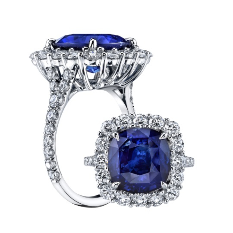 Joshua J Halo Platinum Ring