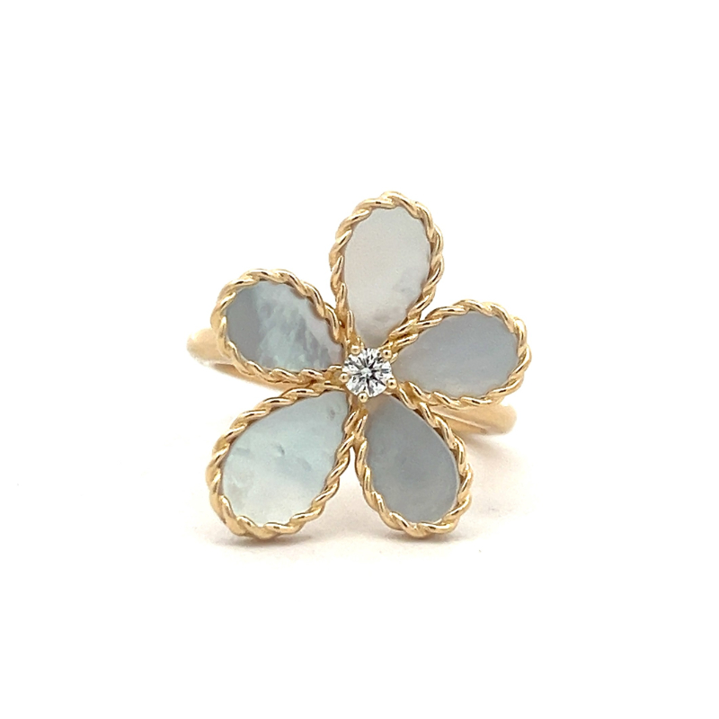 Roberto Coin 18K Yellow Gold Jasmine Flower Ring