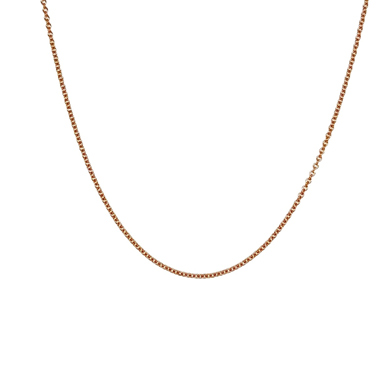 Lisa Nik 18k rose gold large cable chain with lobster clasp, 18"