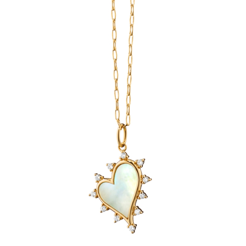 Monica Rich Kosann 18K Yellow Gold Midi Heart Charm