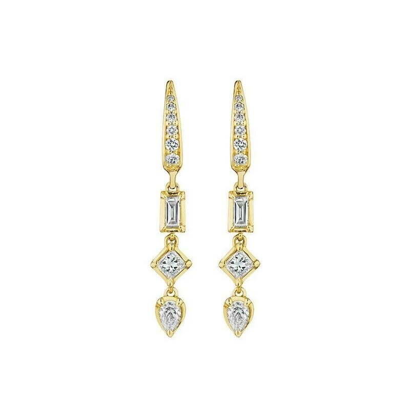 Penny Preville 18K Yellow Gold Diamond Earrings