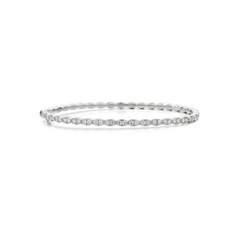 Lorelei Floral Diamond Bangle Bracelet