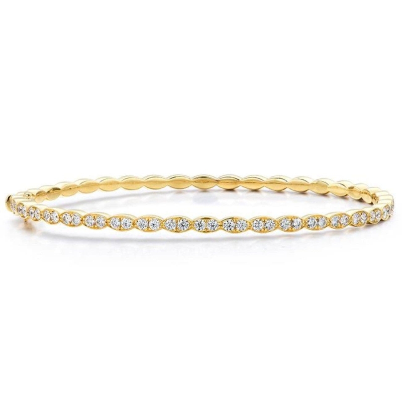 Lorelei Floral Diamond Bangle Bracelet