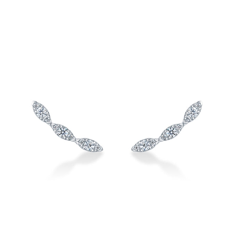 Aerial Marquise Ear Climbers