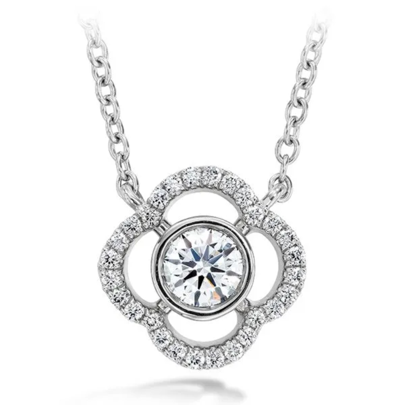 Signature Petal Bezel Diamond Pendant