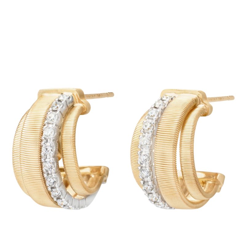 Marco Bicego 18K Yellow Gold Masai Gold Coil Huggie Earrings