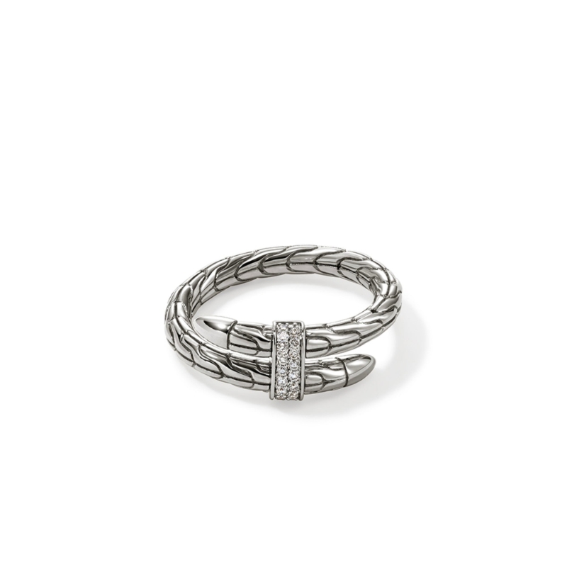 Spear Diamond Single Wrap Ring