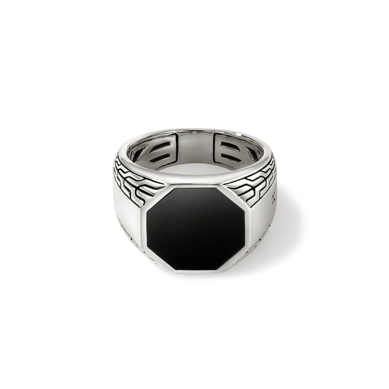 ID Octagon Signet Ring