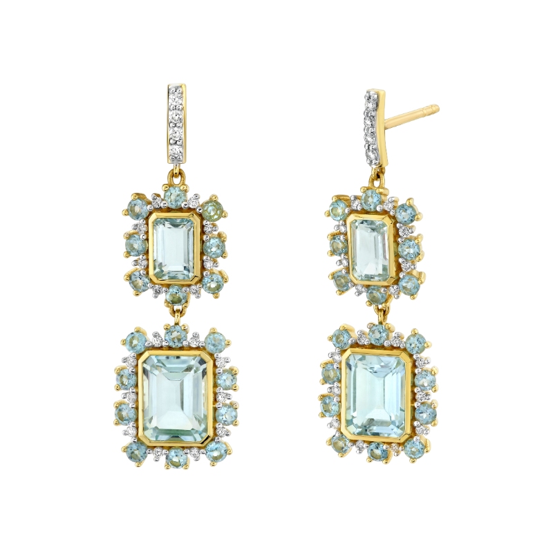 Sloane Street 18K Yellow Gold Double Drop Earrings