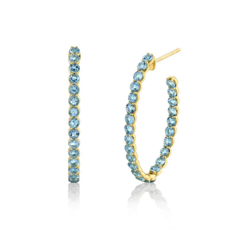 Sloane Street 18K Yellow Gold Hoop Earrings