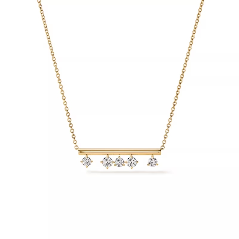 Barre Floating Diamond Bar Pendant