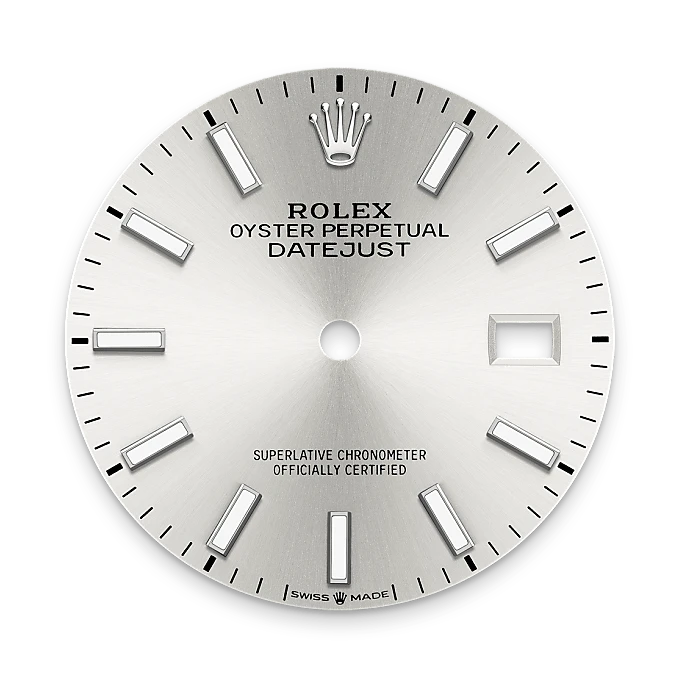 Silver dial